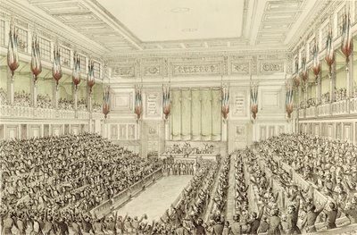 Erstes Treffen der Nationalversammlung, 4. Mai 1848 von Michel C. and Gaildrau, Jules Fichot